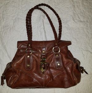 Francesco Biasia brown leather bag